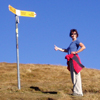 We reach the top of a mountain, 2.45 km up!
